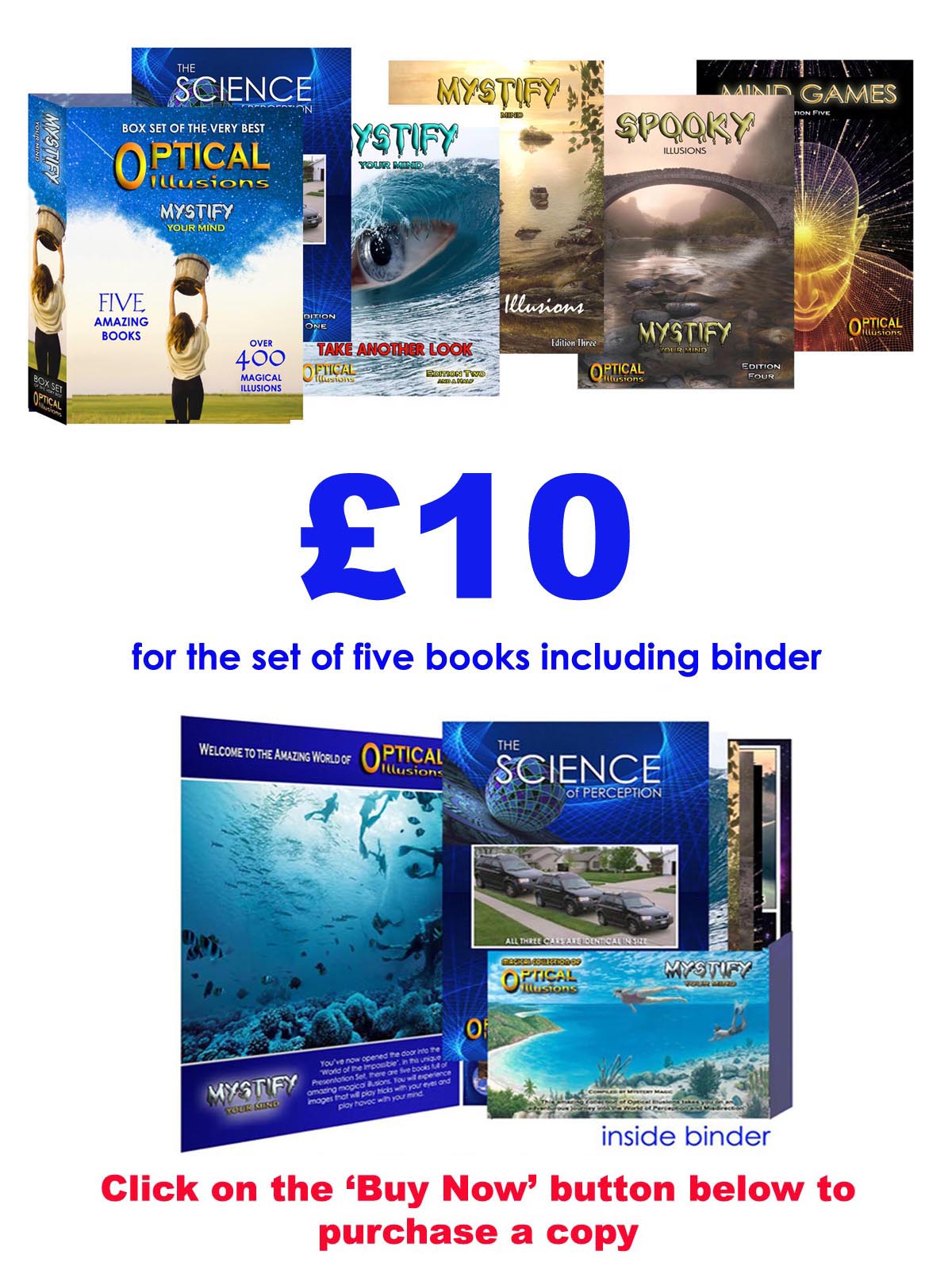 the cost of the books are £10