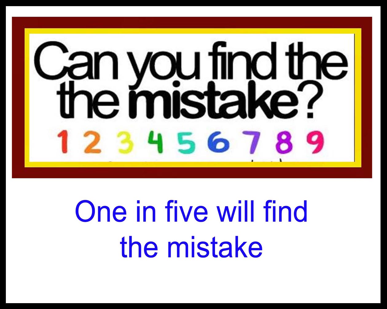 Can you finf the mistake?